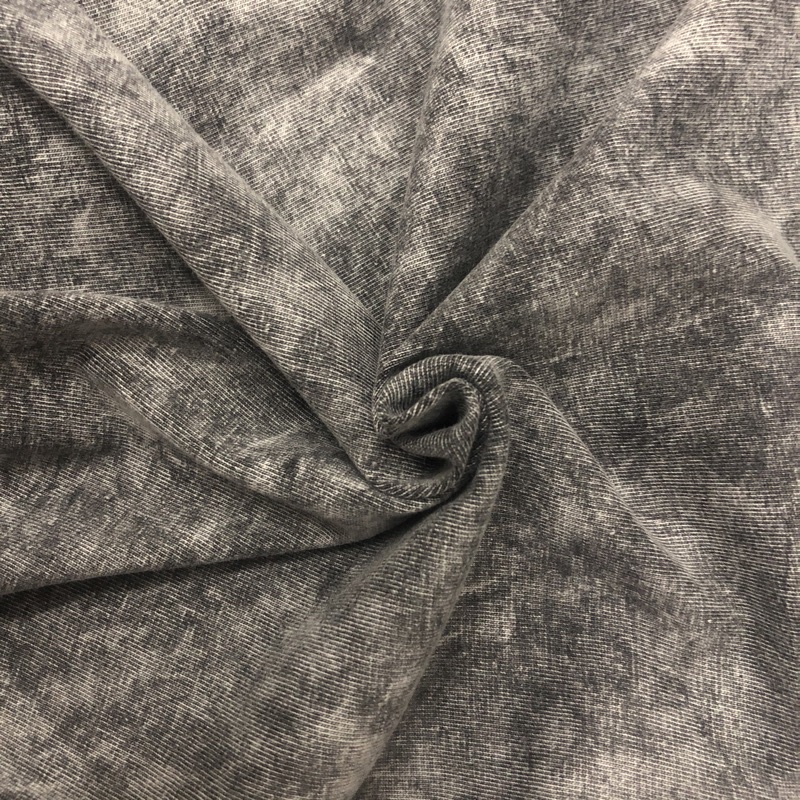 Áo Thun wash loang Nam Nữ  Áo Phông Unisex form rộng tay lỡ wash acid xám vải cotton in hình Anime hoạt hình