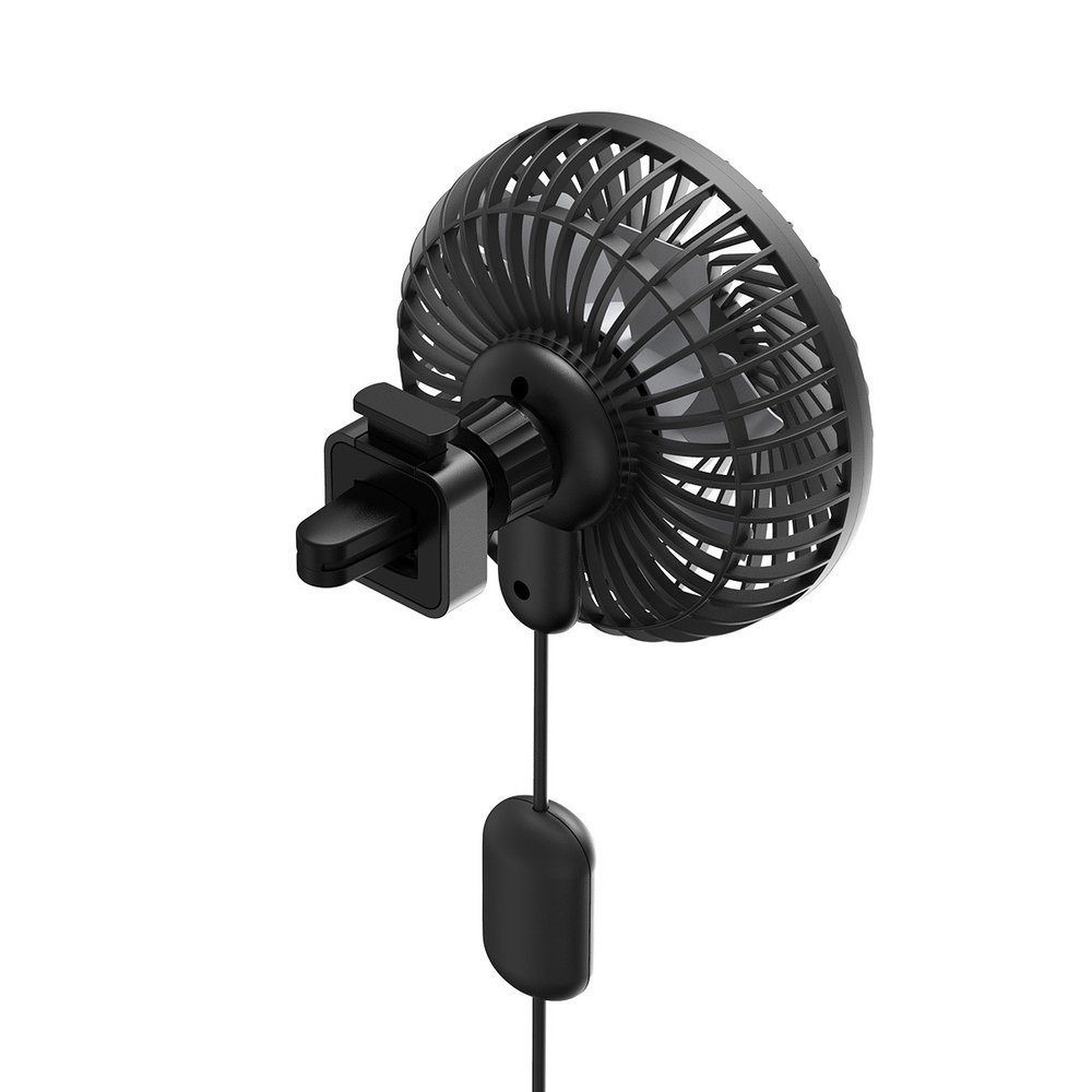 Quạt Gió Xe Hơi Baseus Làm Mát 360 Độ Xoay Cửa Gió Xe Hơi Im Lặng/Ghế Sau USB Mini Quạt Làm Mát-3 Tốc Độ Điều Chỉnh