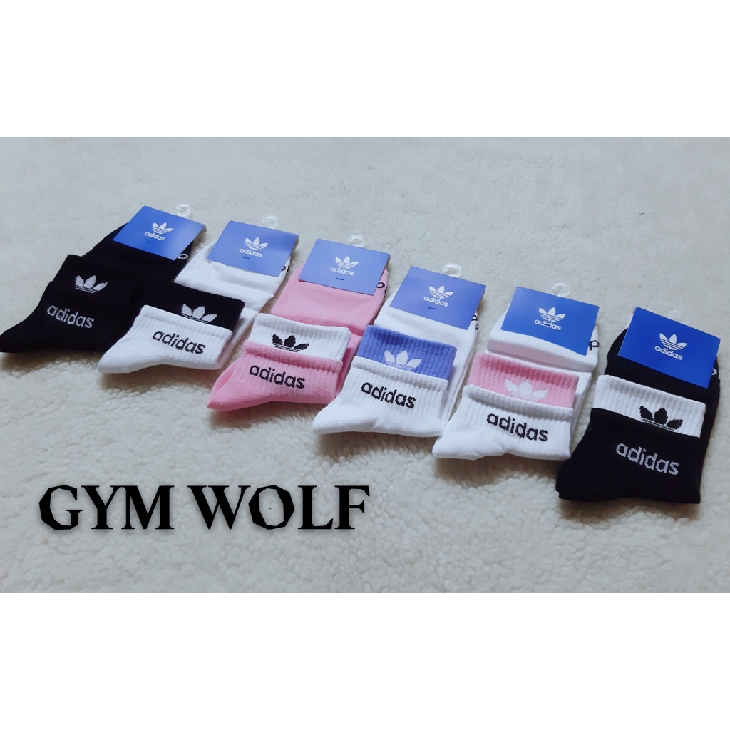 Vớ Adidas cổ lửng 2 tầng Nam Nữ phong cách thể thao, trẻ trung, năng động.