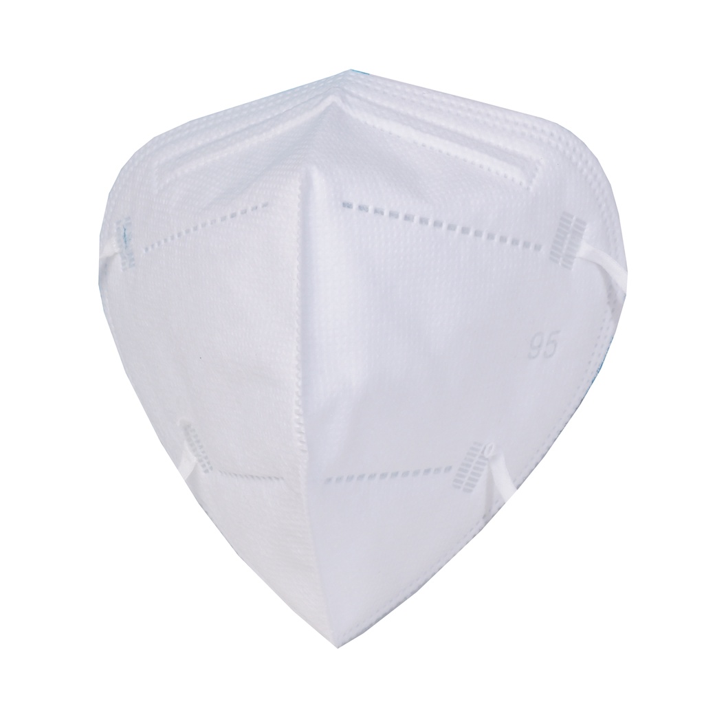 Khẩu trang N95 5 lớp Hộp 20 cái chống bụi mịn PM2.5, có kẹp kim loại chắc chắn ở sống mũi