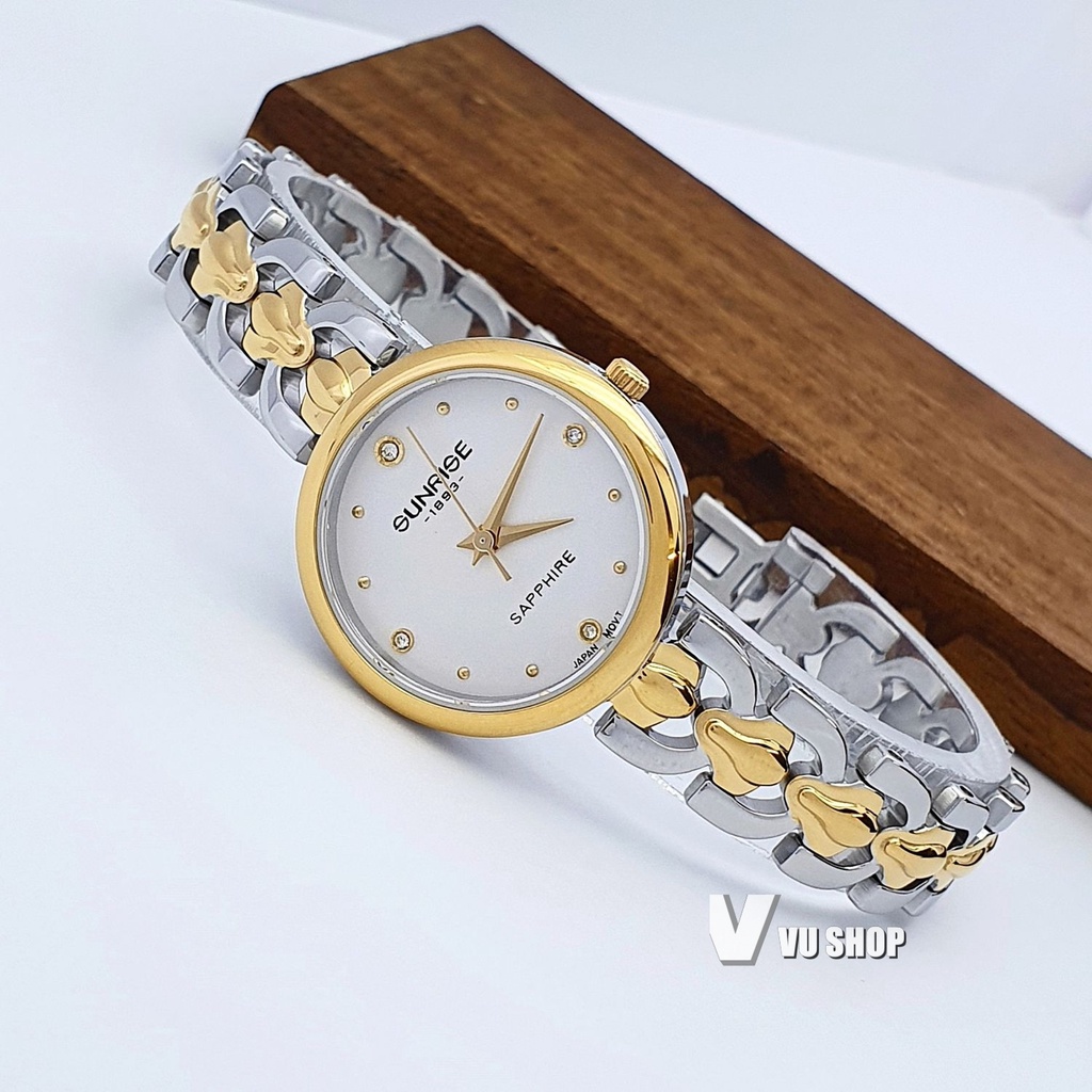 Đồng hồ nữ SUNRISE 9977SA - Chính hãng, chống trầy