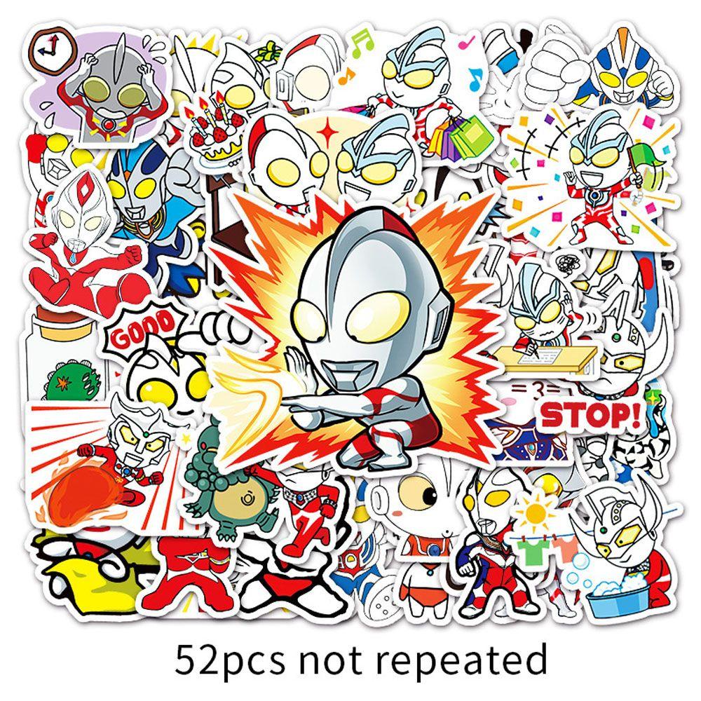 Bộ 52 Miếng Dán Chống Thấm Nước Hình Doraemon Trang Trí Vali Ván Trượt