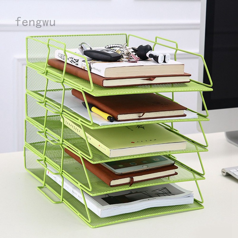 Kệ đựng tài liệu nhiều tầng làm từ kim loại bền bỉ thiết kế sáng tạo