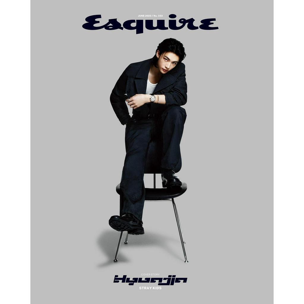 Tập ảnh KMONSTAR ESQUIRE 6.2023 bìa HYUNJIN STRAY KIDS Hàn Quốc