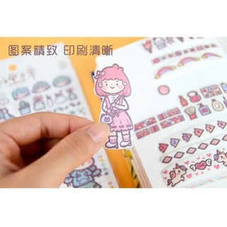 🍅Set 4 tấm sticker dễ thương