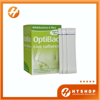 Men Vi Sinh Hỗ Trợ Cải Thiện Táo Bón Cho Mẹ Và Bé Optibac Xanh Hộp 30 Gói - Anh