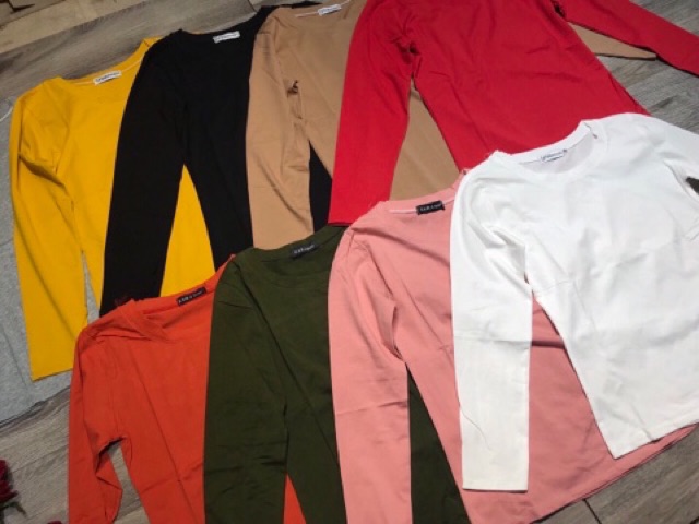 Áo thun dài tay classic hàng đẹp Hanna