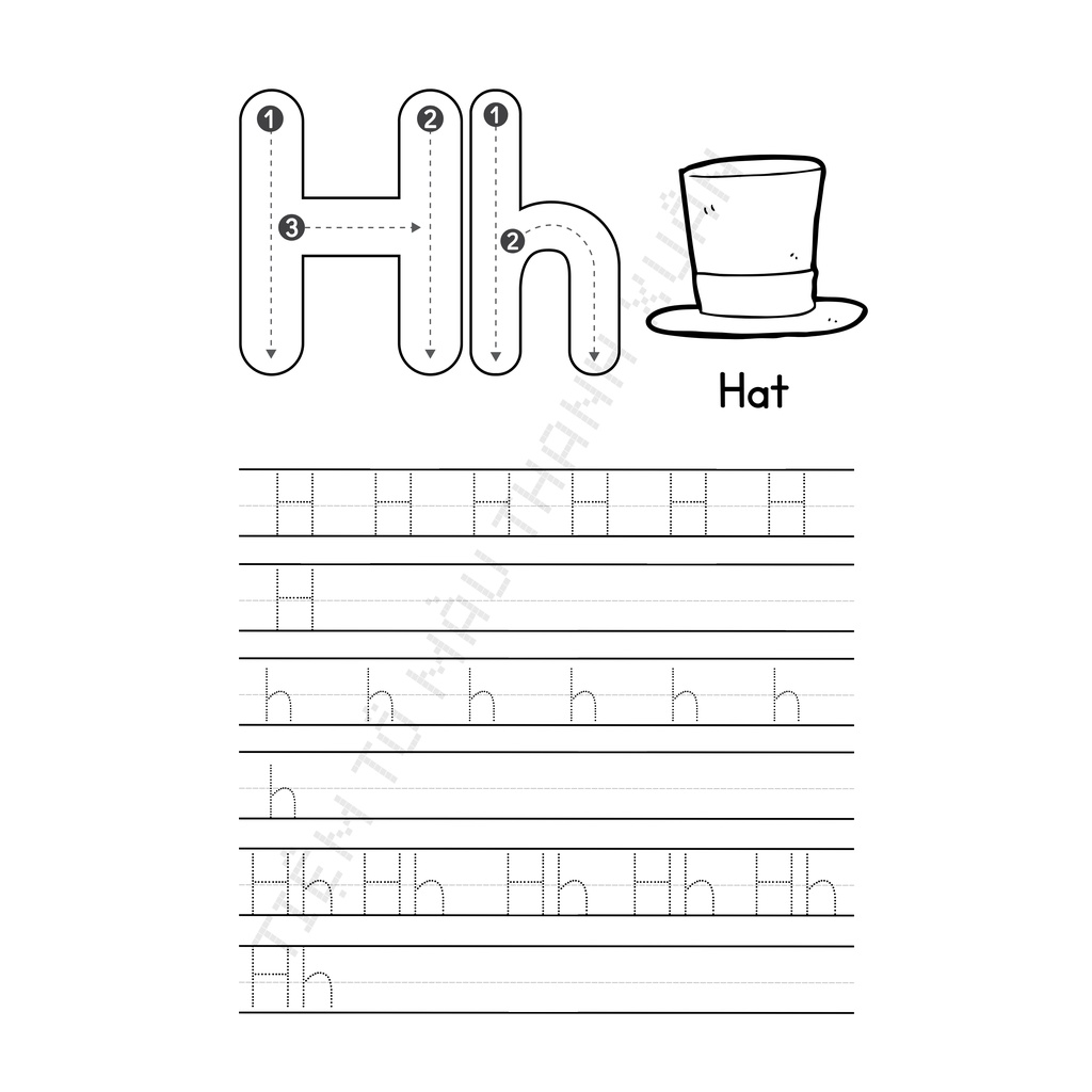 Set 26 Tờ Luyện Viết Bảng Chữ Cái Tiếng Anh Cho Bé - Tiệm Tô Màu Thanh Xuân