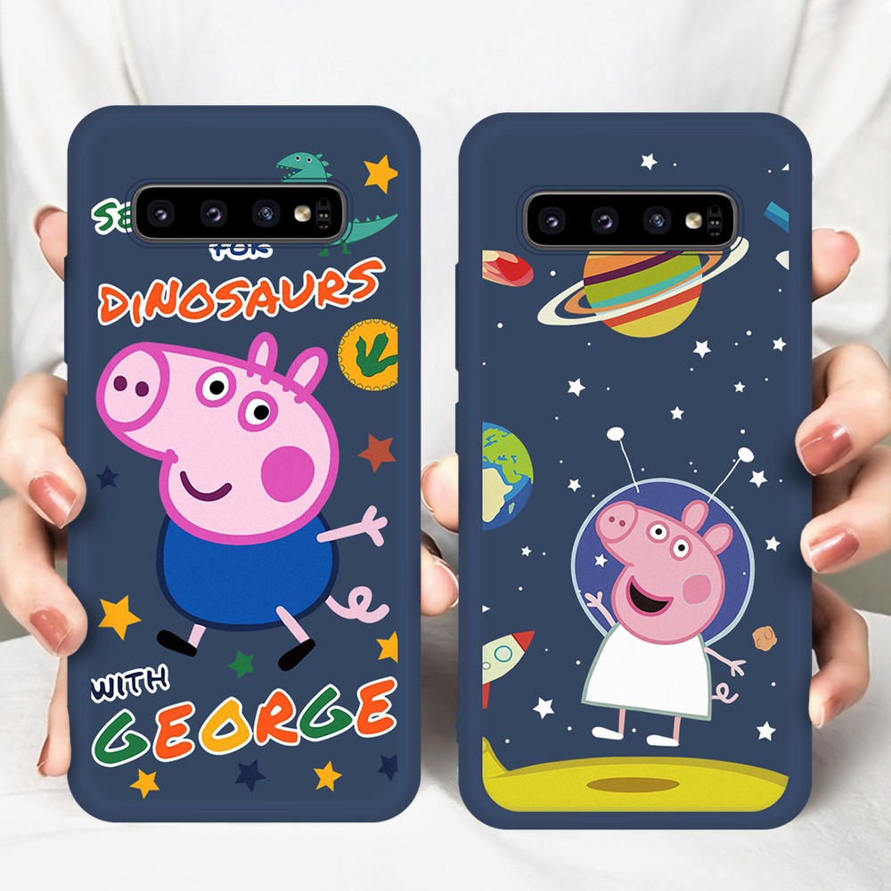 Ốp lưng Samsung Galaxy S10E S8 S9 PLUS mẫu heo peppa | BigBuy360 - bigbuy360.vn