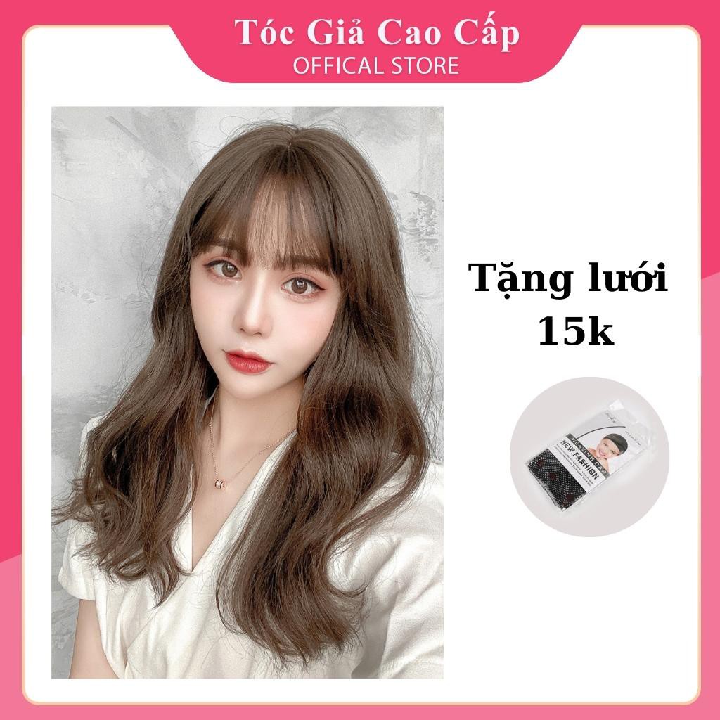 Tóc giả nguyên đầu xoăn dợn kiểu hàn. Tóc cả đầu xoăn sóng dợn đẹp nhất.