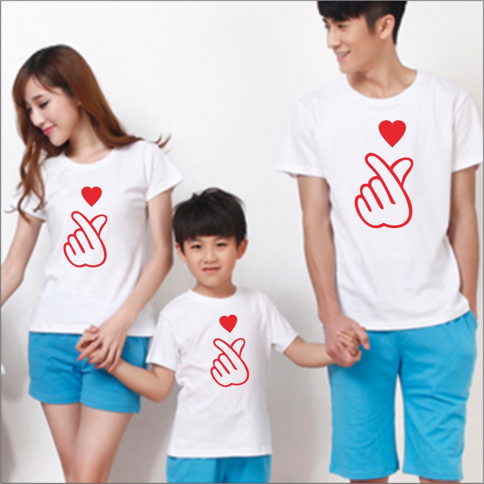 Áo gia đình thả tym đẹp