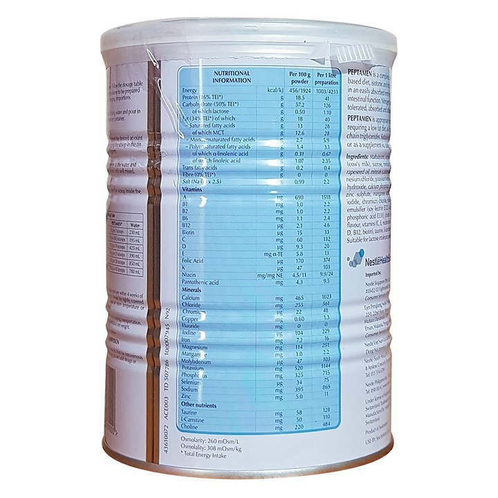 Sữa Peptamen 400g Chính Hãng Date Mới Nhất