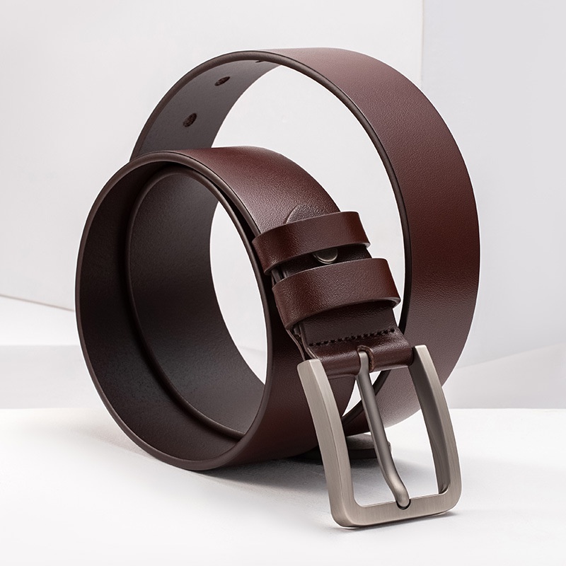 Thắt Lưng Da Thật 100% Khóa Cài Dài Chất Lượng Cao Cho Nam