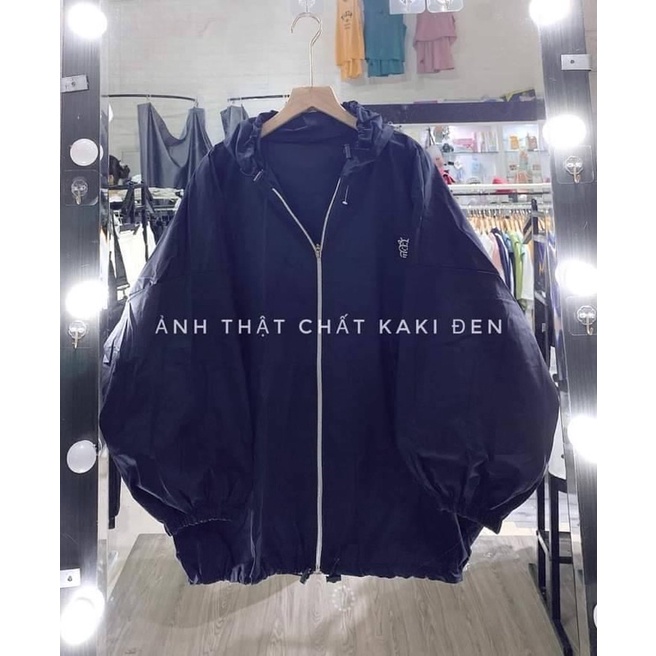 Áo khoác ka ki thêu logo bò siêu cute