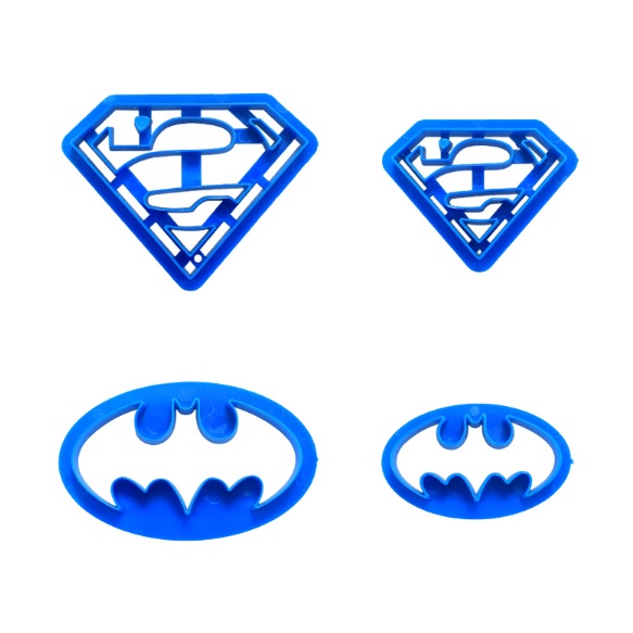 Khuôn nhấn bánh, đất sét logo siêu nhân