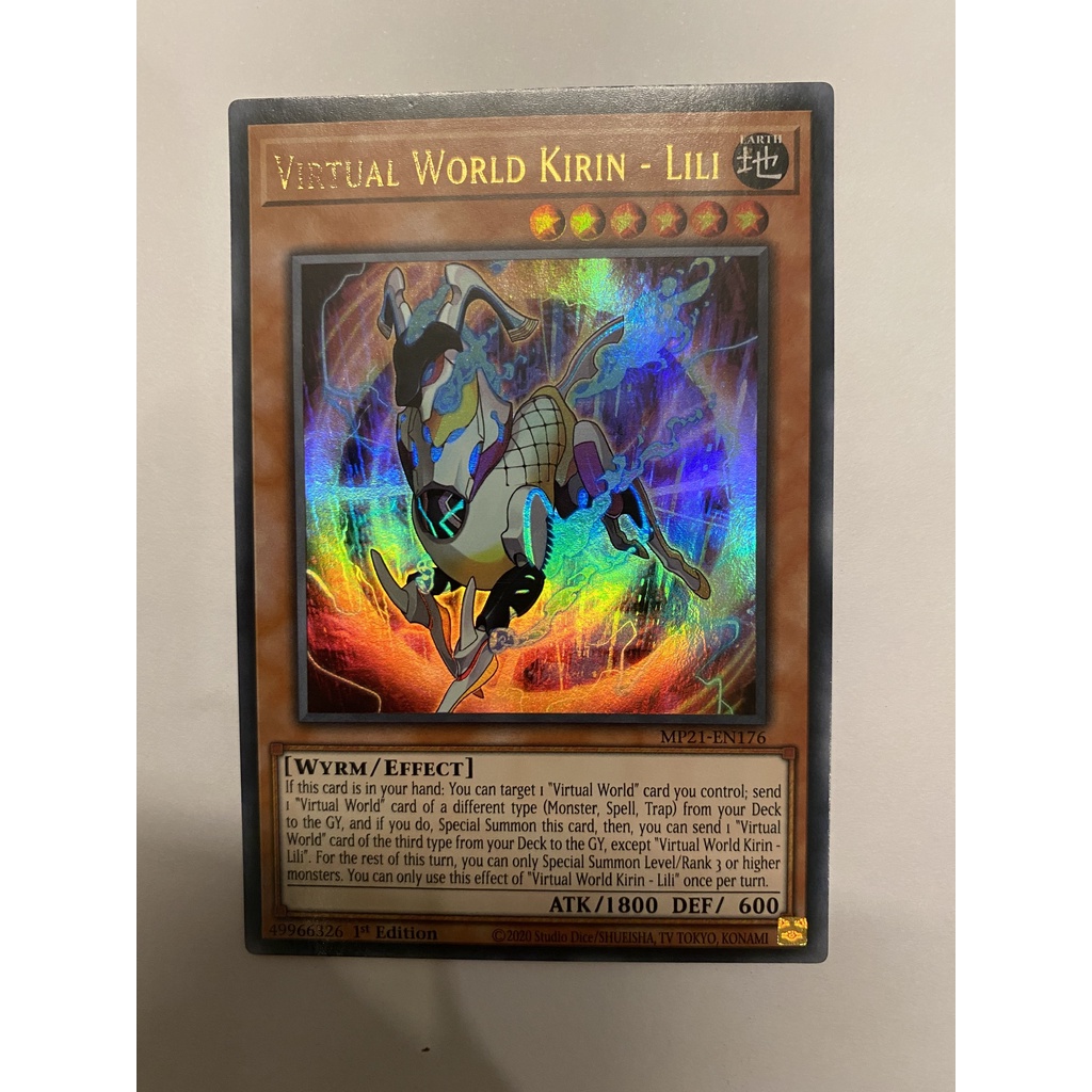 [Thẻ Bài Yugioh Chính Hãng] Virtual World Kirin - Lili