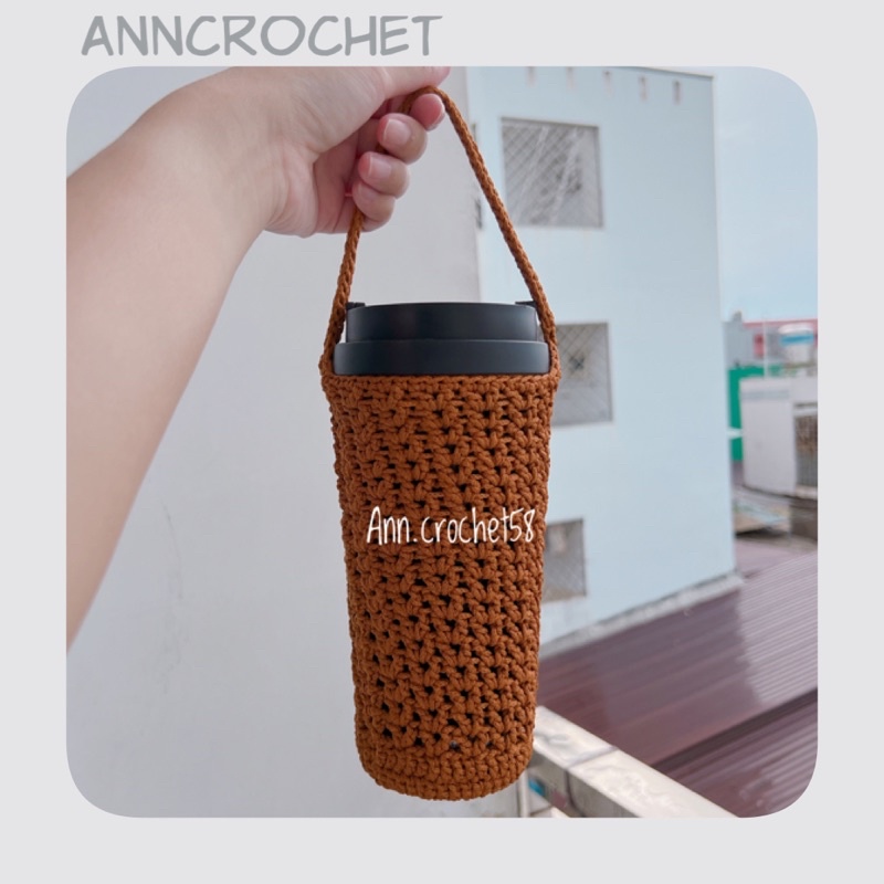 Túi len handmade Túi đựng bình nước, bình giữ nhiệt