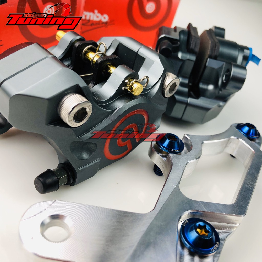 Combo Heo trước và sau Brembo ( tặng ốc titan PROTI  và pass gắn ) GẮN ĐƯỢC HẦU HẾT CÁC DÒNG XE HIỆN TẠI