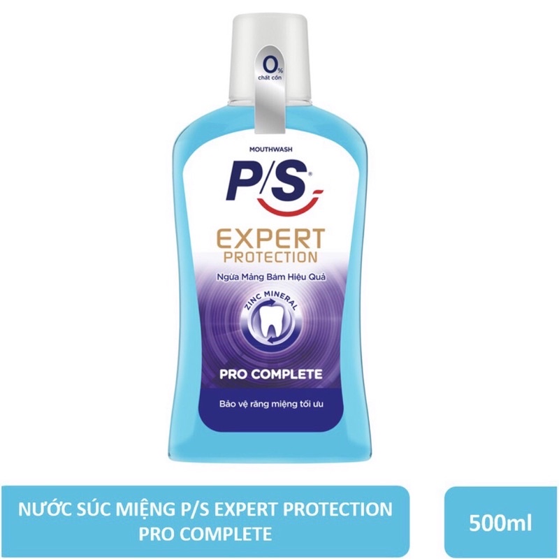 Nước Súc Miệng P/S Expert Protection Pro Complete 500ml