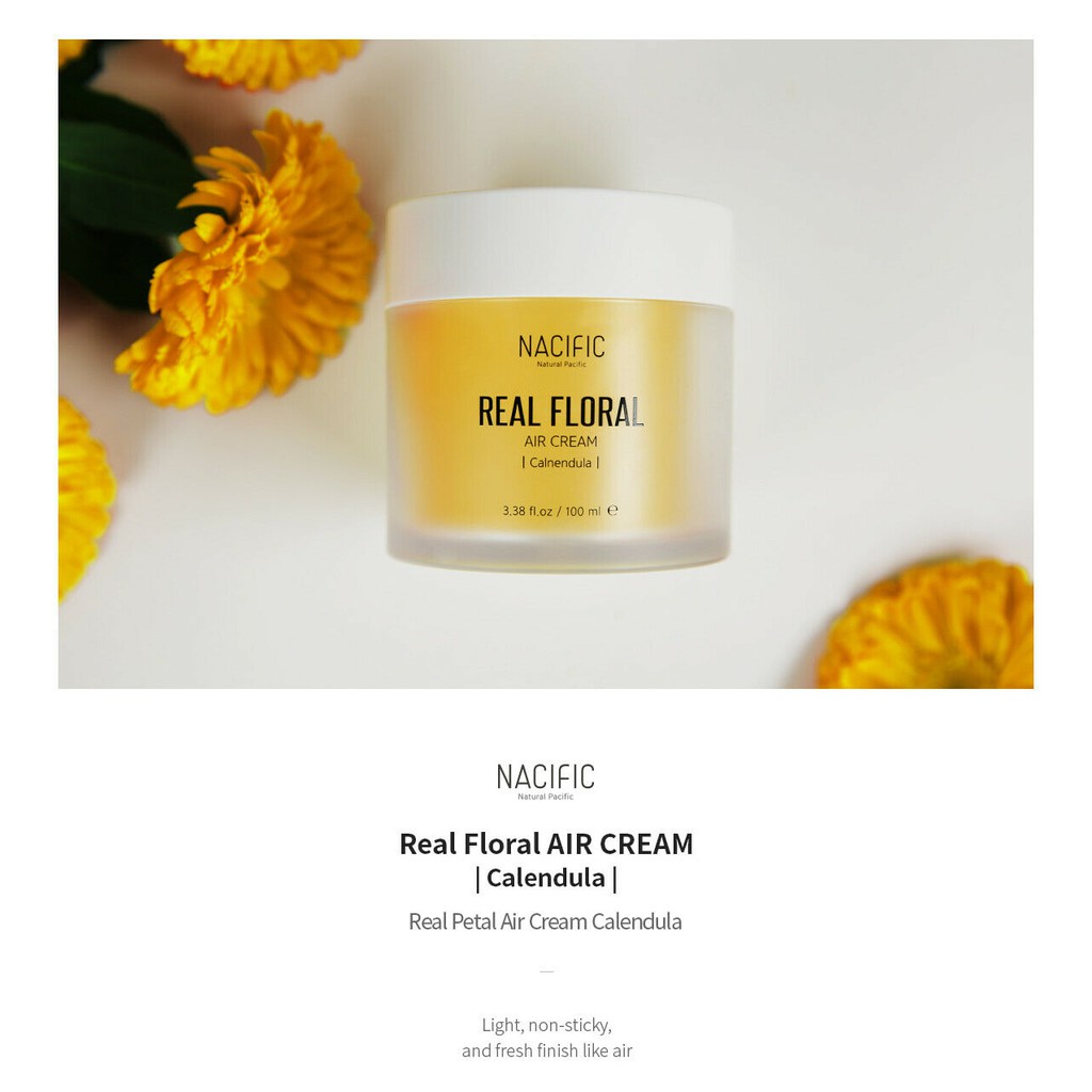 Kem dưỡng hoa cúc NACIFIC Real Floral Air Cream Calendula 100ml