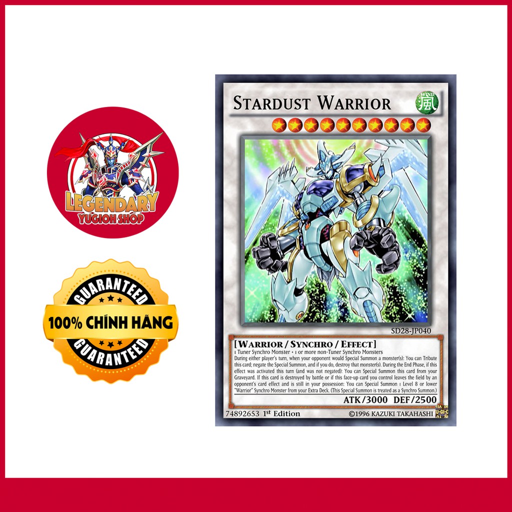 JP]Thẻ Bài Yugioh Chính Hãng] Stardust Warrior