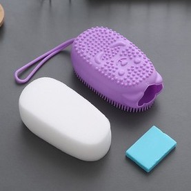 BÔNG TẮM SILICON TẠO BỌT 2 MẶT chuột MASSAGE LÀM SẠCH DA CHẾT [SỉSiêuRẻ]