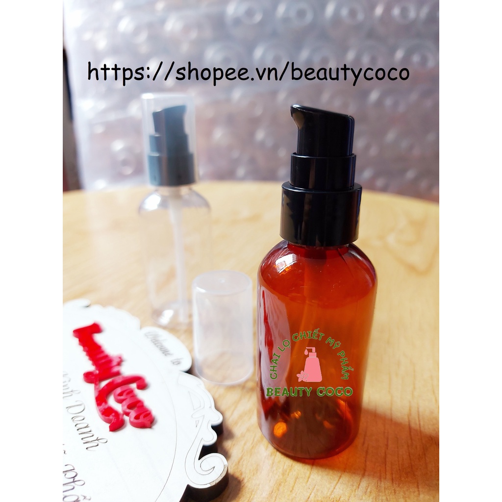 Chai Xịt Ấn Giọt Phun Sương Nắp Bật 70ml Lọ Nhựa chiết mỹ phẩm