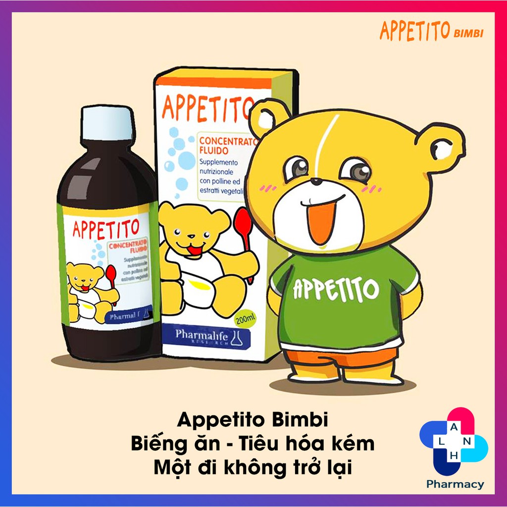 APPETITO BIMBI - Siro hỗ trợ biếng ăn cho bé.