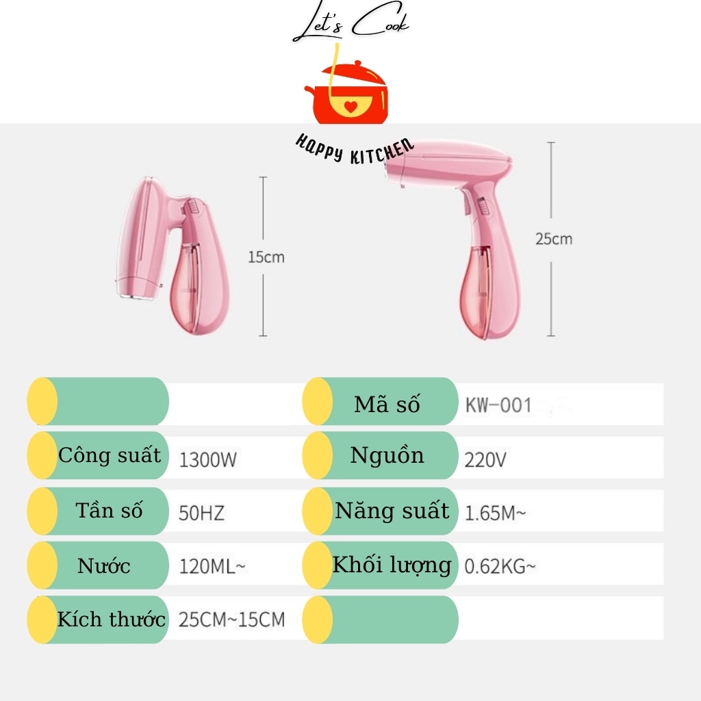 Bàn ủi hơi nước cầm tay, bàn là hơi nước cầm tay chính hãng