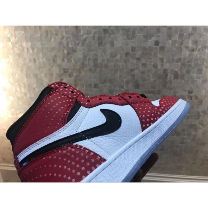 [Real] [FREE SHIP + FULL BOX] Giày Nike Air Jordan 1 Nữ Màu Trắng Đỏ . ! . * . ` _ 🍀