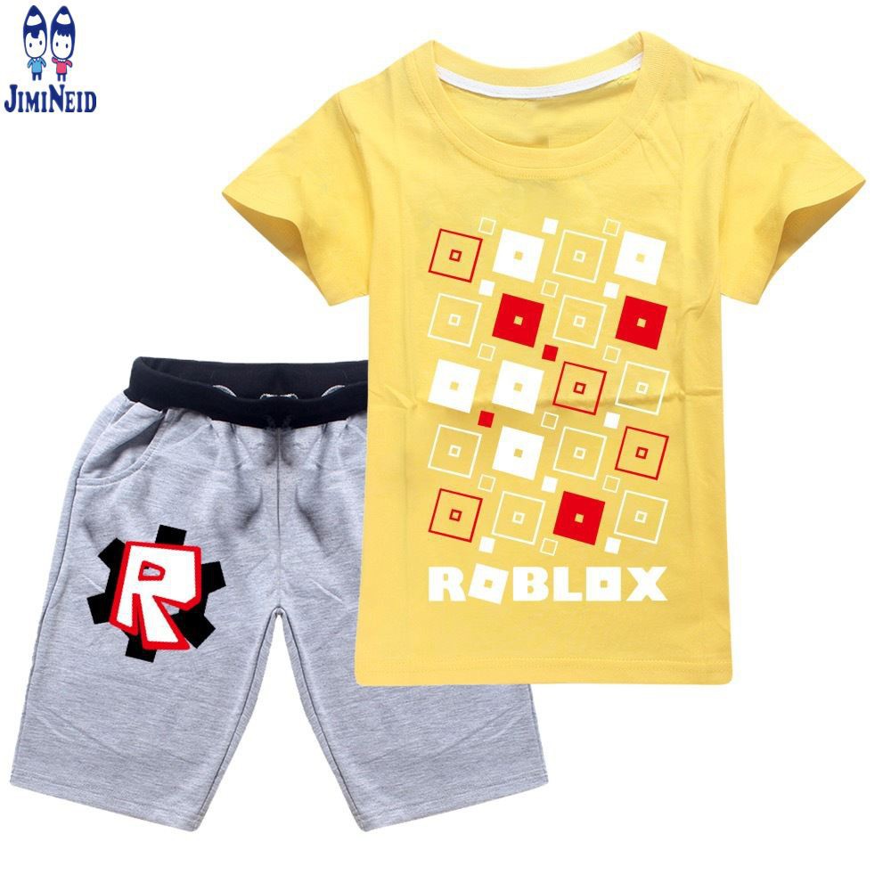 【JD】 New ROBLOX Game Children T-shirt Shorts 2pcs Suits Boys T Shirts Sets Clothes Tops Kids