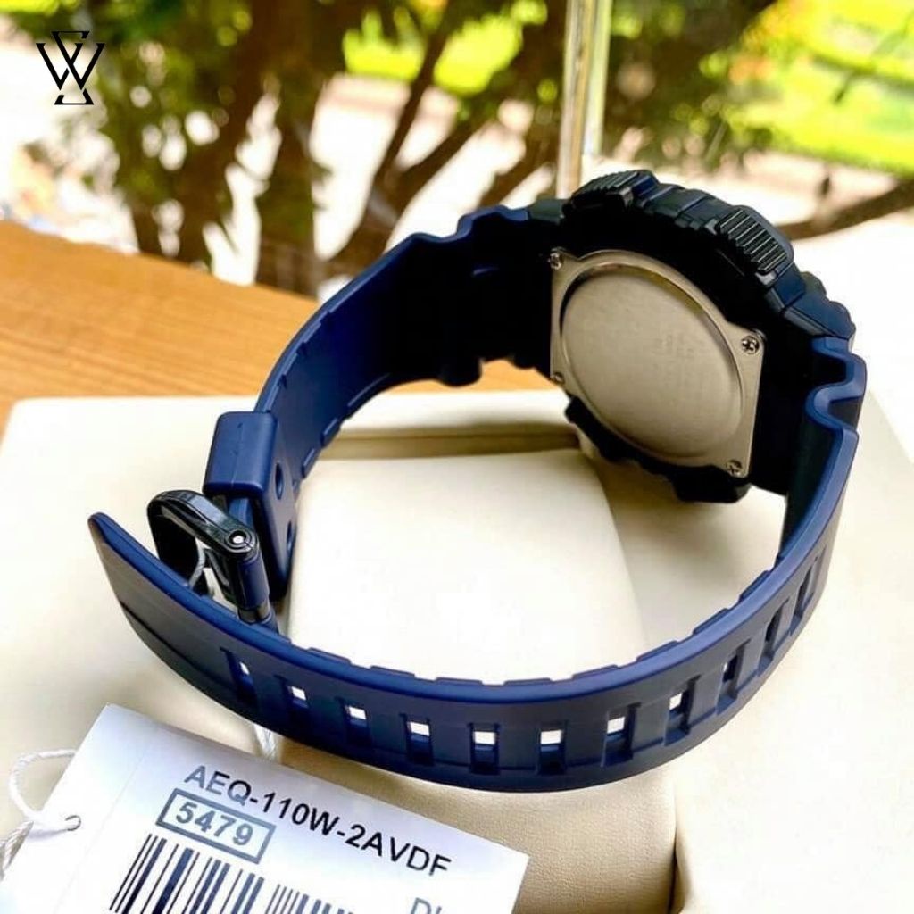 Đồng Hồ Điện Tử Nam Casio WATCHSTORE AEQ-110W-2AVDF Thiết Kế Mặt Kính Nhựa Và Vỏ Nhựa Chắc Chắn, Màu Xanh Ấn Tượng