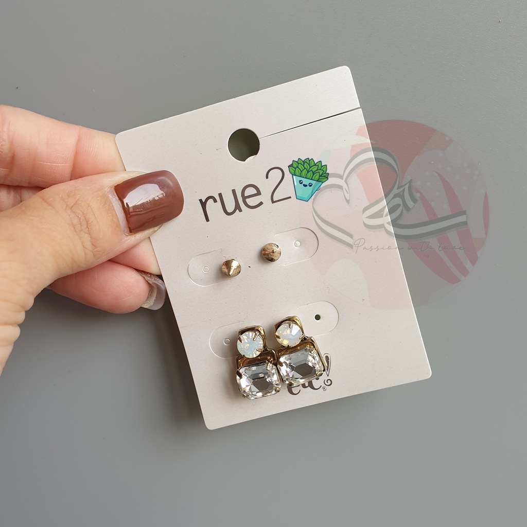 Bộ sưu tập bông tai và set bông tai Ru 21 xuất khẩu Anh số 1