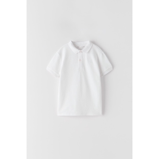 ZARA Đức - Áo kiểu auth new tag cao cấp chính hãng có sẵn sale polo form suông kid tay ngắn 1887/789