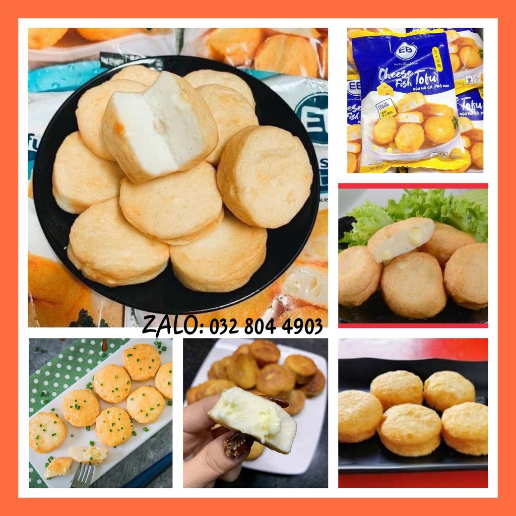 (HCM) Đậu hũ phô mai bịch 500 gr - Cheese Tofu thả lẩu