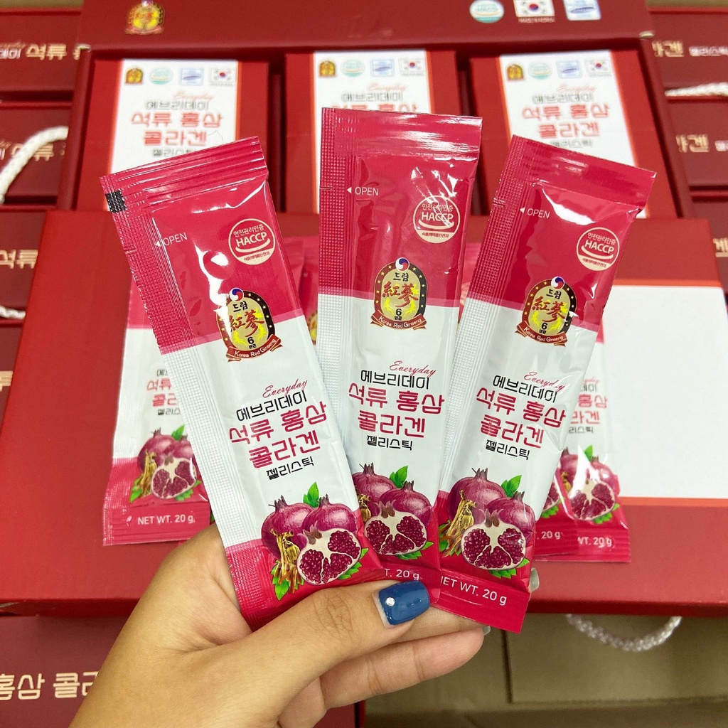 Thạch Lựu Collagen Phạm Hà Cosmetic - Thạch Lựu Collagen Hồng sâm Dream Hàn Quốc Giúp Da Săn Chắc Láng Mịn
