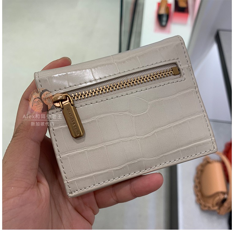 CHARLES & KEITH Ví Da Cá Sấu 100% Chính Hãng Ck6-10701003 Nco8