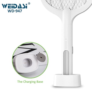 Vợt Muỗi kiêm Đèn Bắt Muỗi 2 trong 1 Weidasi WD947 - Pin sạc cao cấp 1200 mah - Bảo hành 1 đổi 1