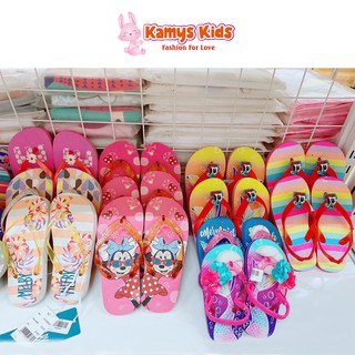 Dép xỏ ngón đi biển hoạt hình dễ thương chống trơn trượt cho bé trai và bé gái