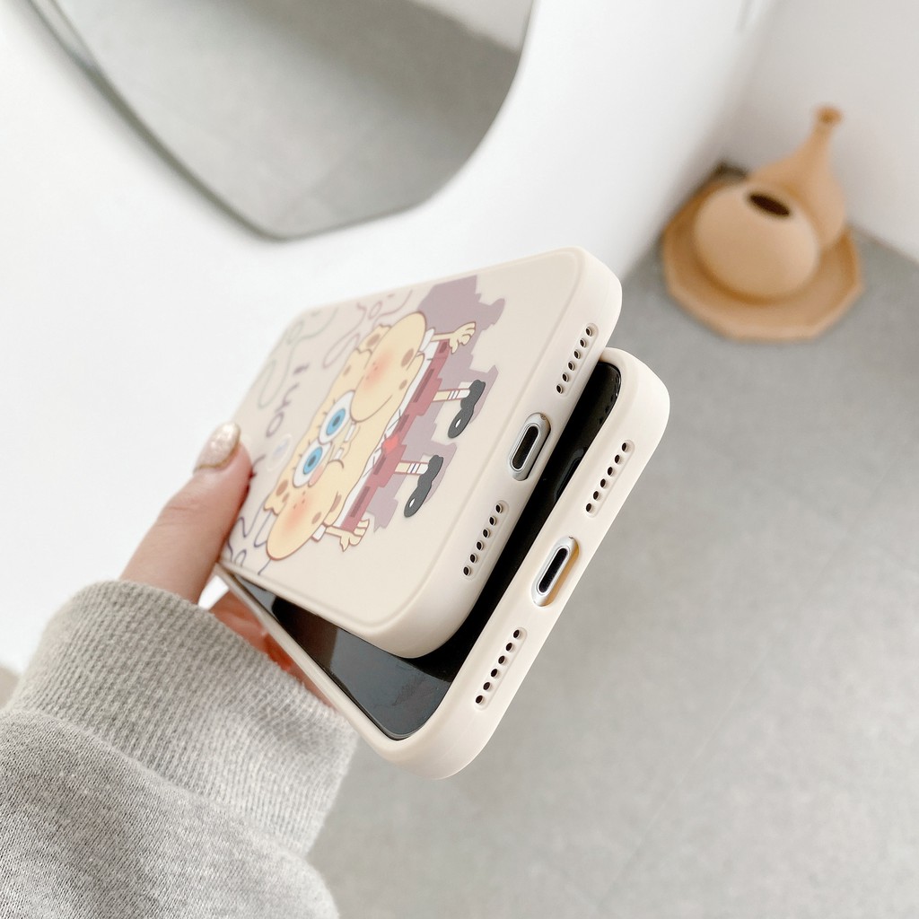 Ốp điện thoại hình SpongeBob  cho 12/12mini/12pro/12pro max/11/11pro/11pro max/xs max/xr/xs/x/8/7/8plus/7plus | BigBuy360 - bigbuy360.vn