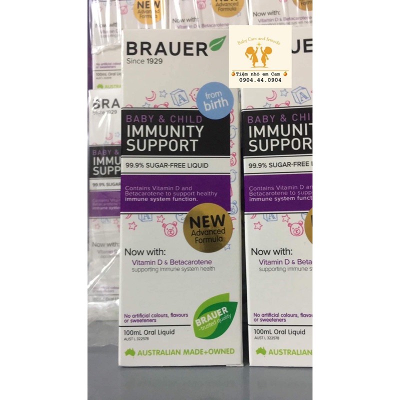 Siro Tăng đề kháng Úc Brauer Immunity - hàng đi air