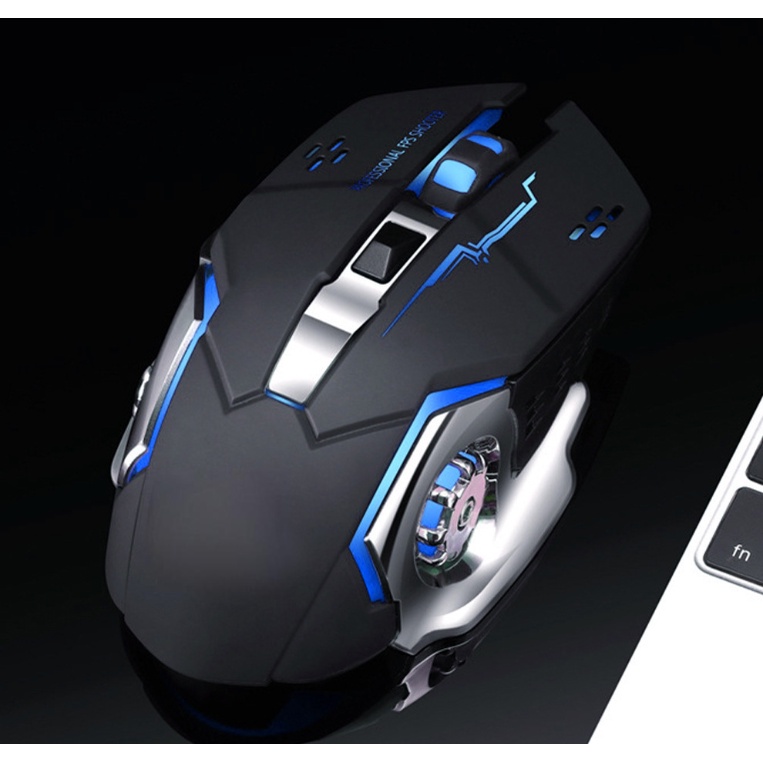 Chuột Không Dây Bluetooth Gaming 2000dpi có thể Sạc,Click siêu mê phù hợp cho chơi Game