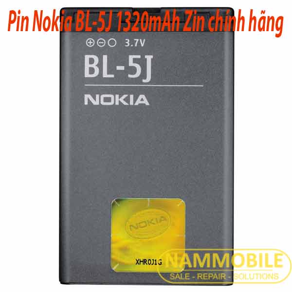 Pin Nokia LUMIA 520, 521, N900, X6, 5230, 5800, C3, 5228, 5235, X1-01, BL-5J 1320mAh Zin chính hãng