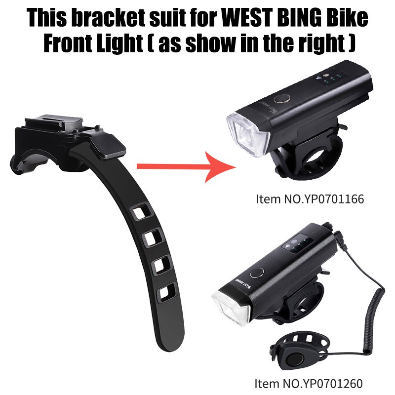 Giá đỡ đèn xe đạp WEST BIKING tùy chọn kiểu dáng 4 trong 1 chất lượng cao