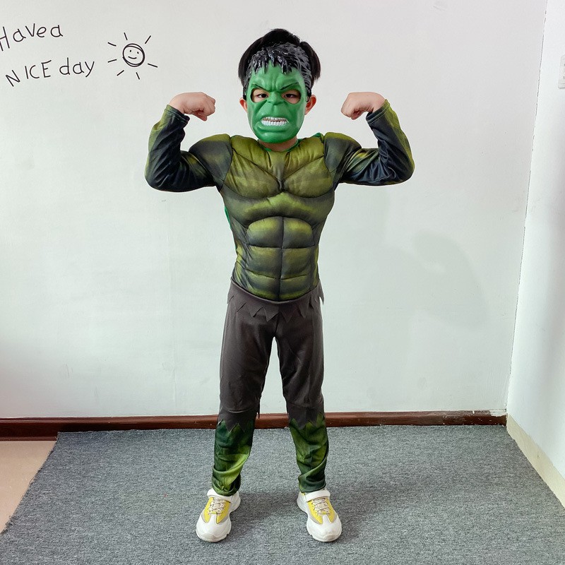 Bộ quần áo hóa trang siêu anh hùng cơ bắp nổi Avengers Trang phục cosplay siêu nhân