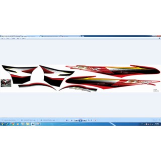 tem rời ez 110 đỏ đen