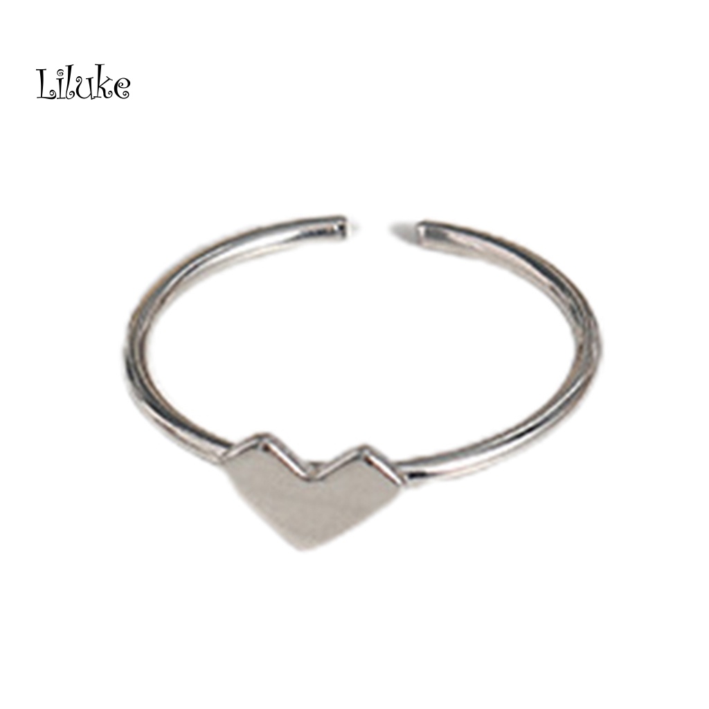 Nhẫn Hợp Kim Mạ Vàng / Bạc Kiểu Dáng Đơn Giản Thời Trang Cho Nữ