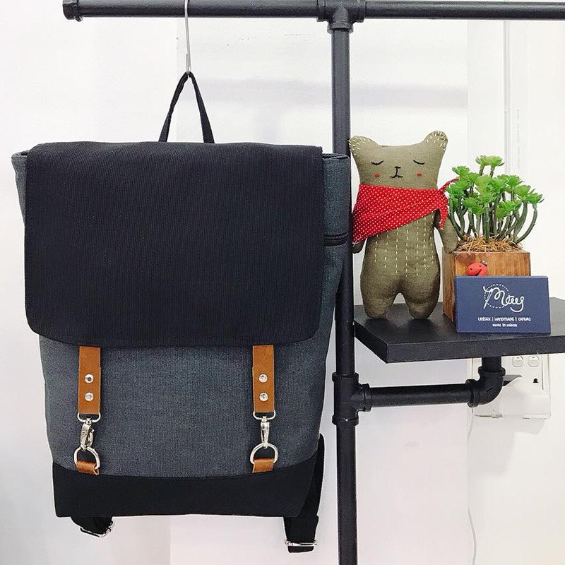 [Mã WABRBAGS giảm 20K đơn 99K] Balo Hipster Vải Canvas - May TALK!