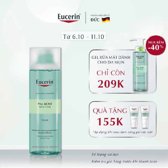  Nước cân bằng Eucerin Pro Acne dành cho da mụn 200ml - 88983