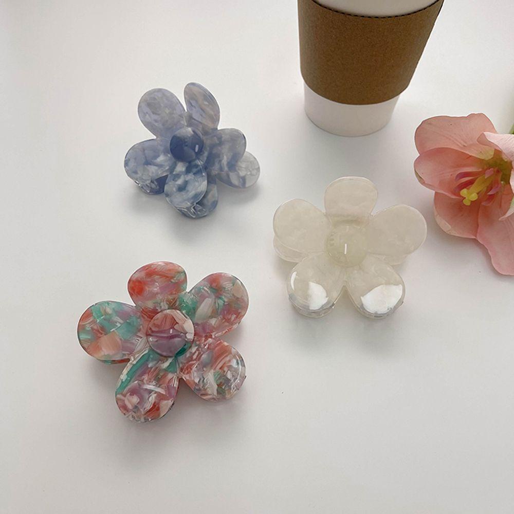 Kẹp Tóc Càng Cua Đính Hoa Kiểu Vintage Thời Trang Cho Nữ Giá Đỡ